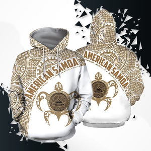 American Samoa Polynesian Hoodie - Golden & White H10-Apparel-Phaethon-Hoodie-S-Vibe Cosy™