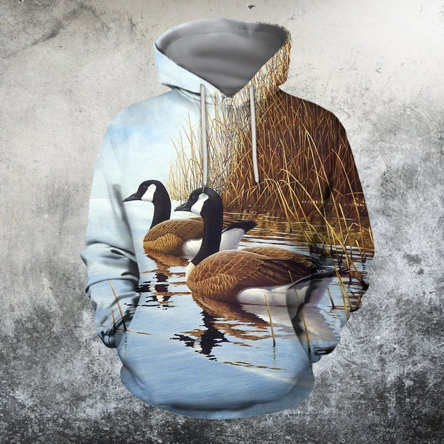 3D All Over Printed Two Canada Geese Shirts-Apparel-HP Arts-Hoodie-S-Vibe Cosy™