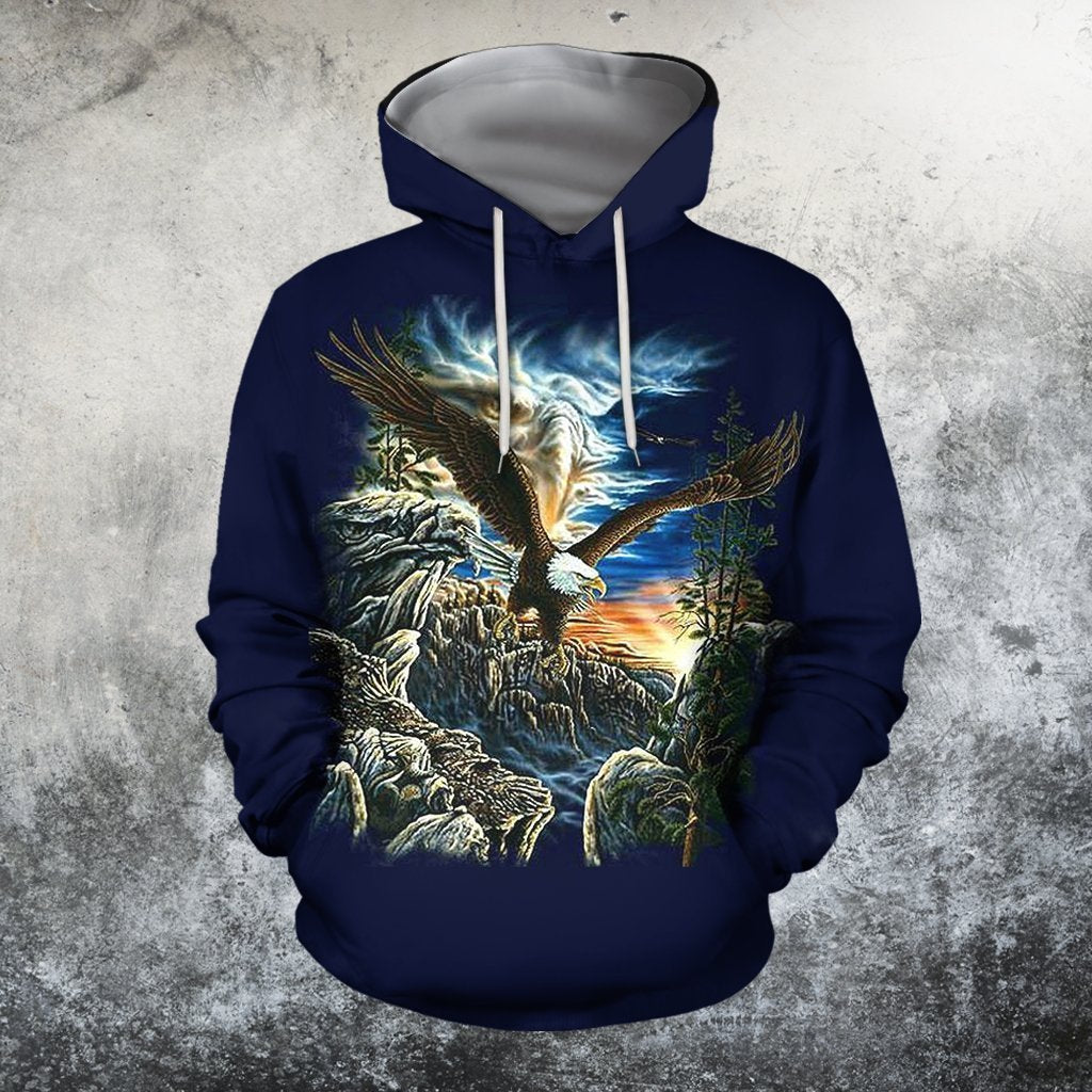 3D All Over Printed Eagle Clothes-Apparel-Phaethon-Hoodie-S-Vibe Cosy™
