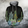 3D All Over Printed Black cactus Shirts-Apparel-NTH-Hoodie-S-Vibe Cosy™