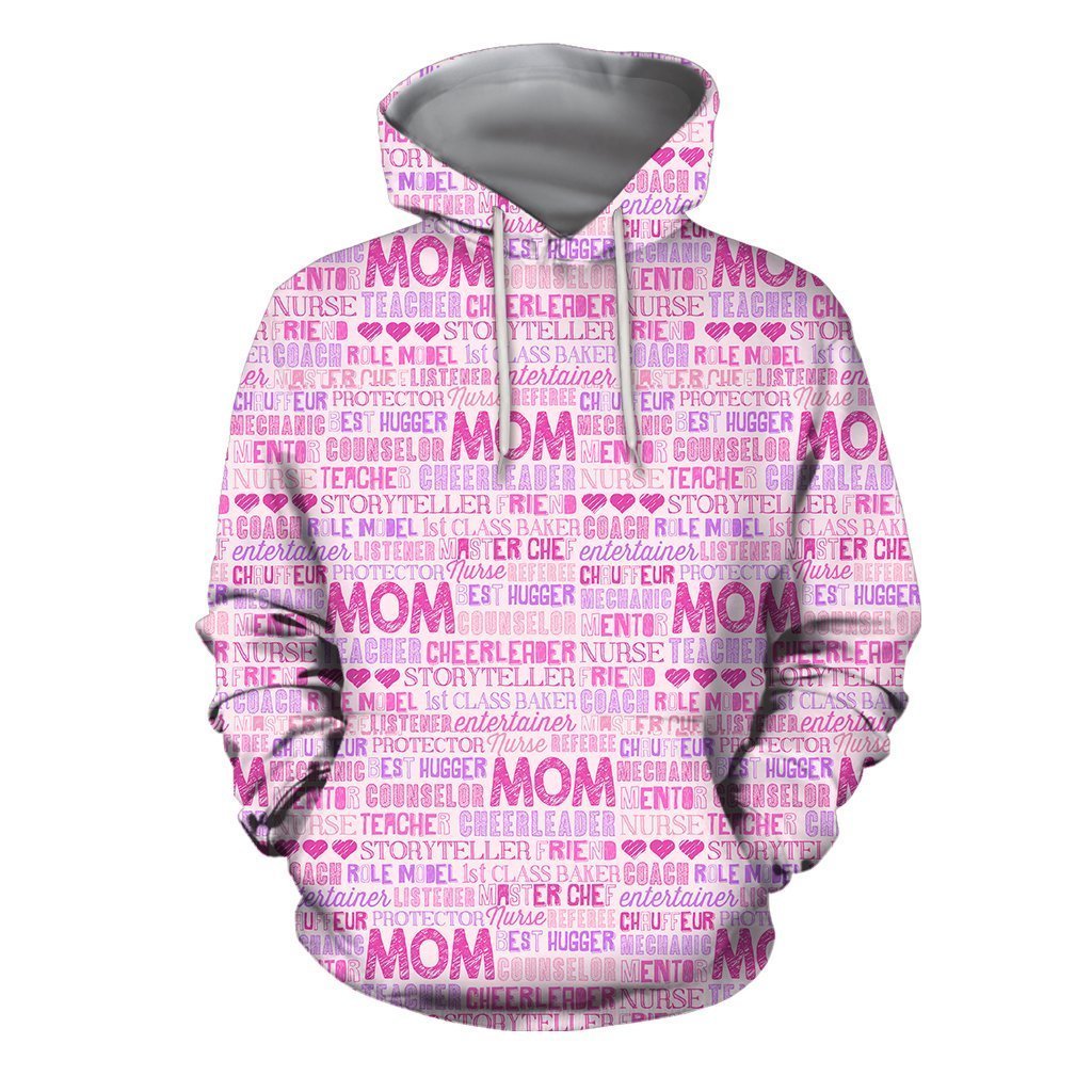 3D All Over Happy Mother's Day Quote Hoodie-Apparel-Khanh Arts-Hoodie-S-Vibe Cosy™