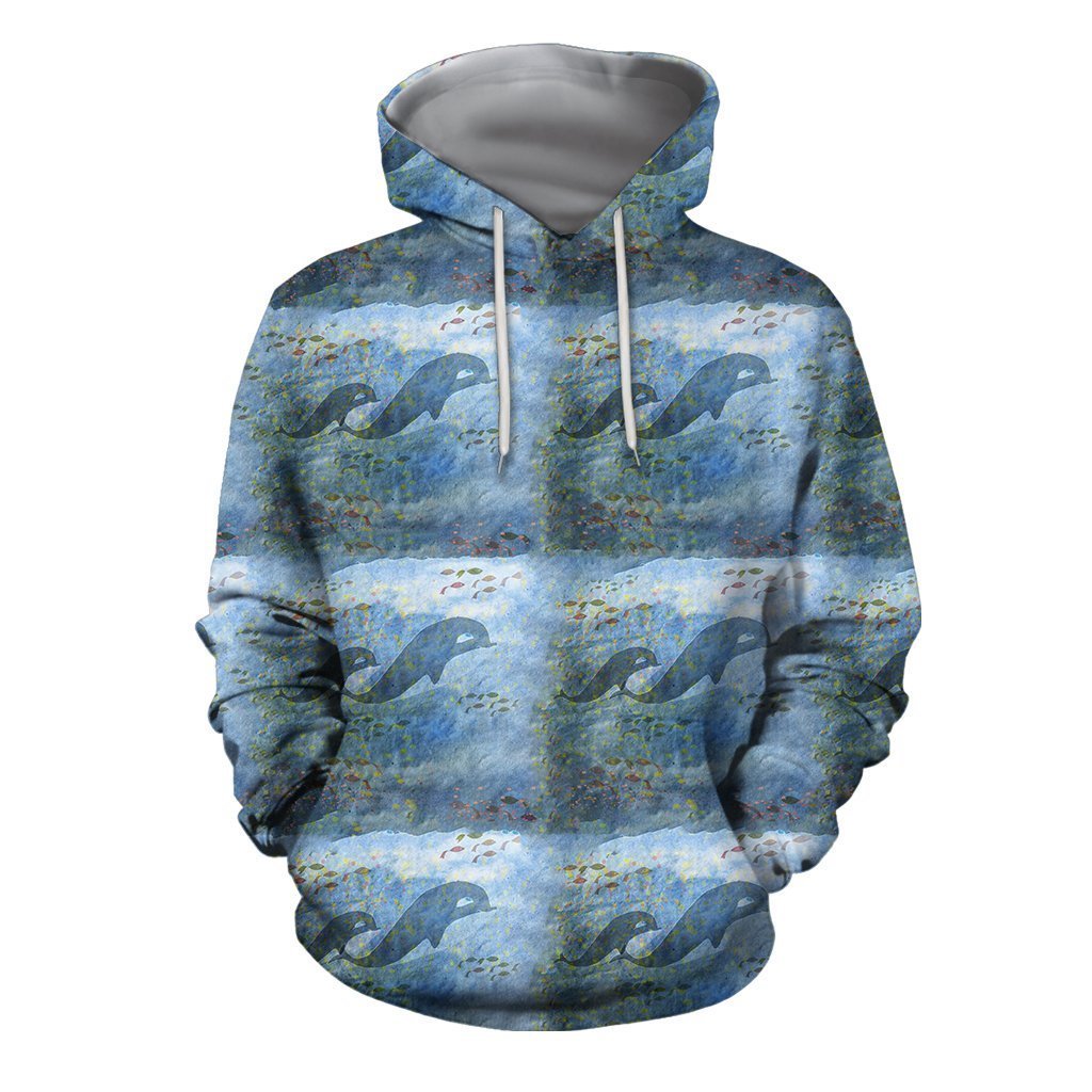 3D All Over Best Mother Dolphin Hoodie-Apparel-Khanh Arts-Hoodie-S-Vibe Cosy™