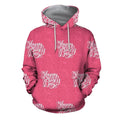 3D All Over Pink Happy Mother's Day Hoodie-Apparel-Khanh Arts-Hoodie-S-Vibe Cosy™