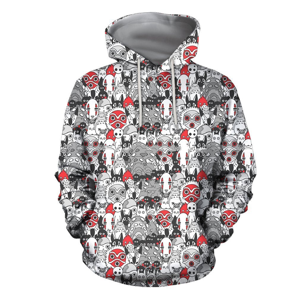 3D All Over Print Anime Spirited Away Hoodie-Apparel-Khanh Arts-Hoodie-S-Vibe Cosy™