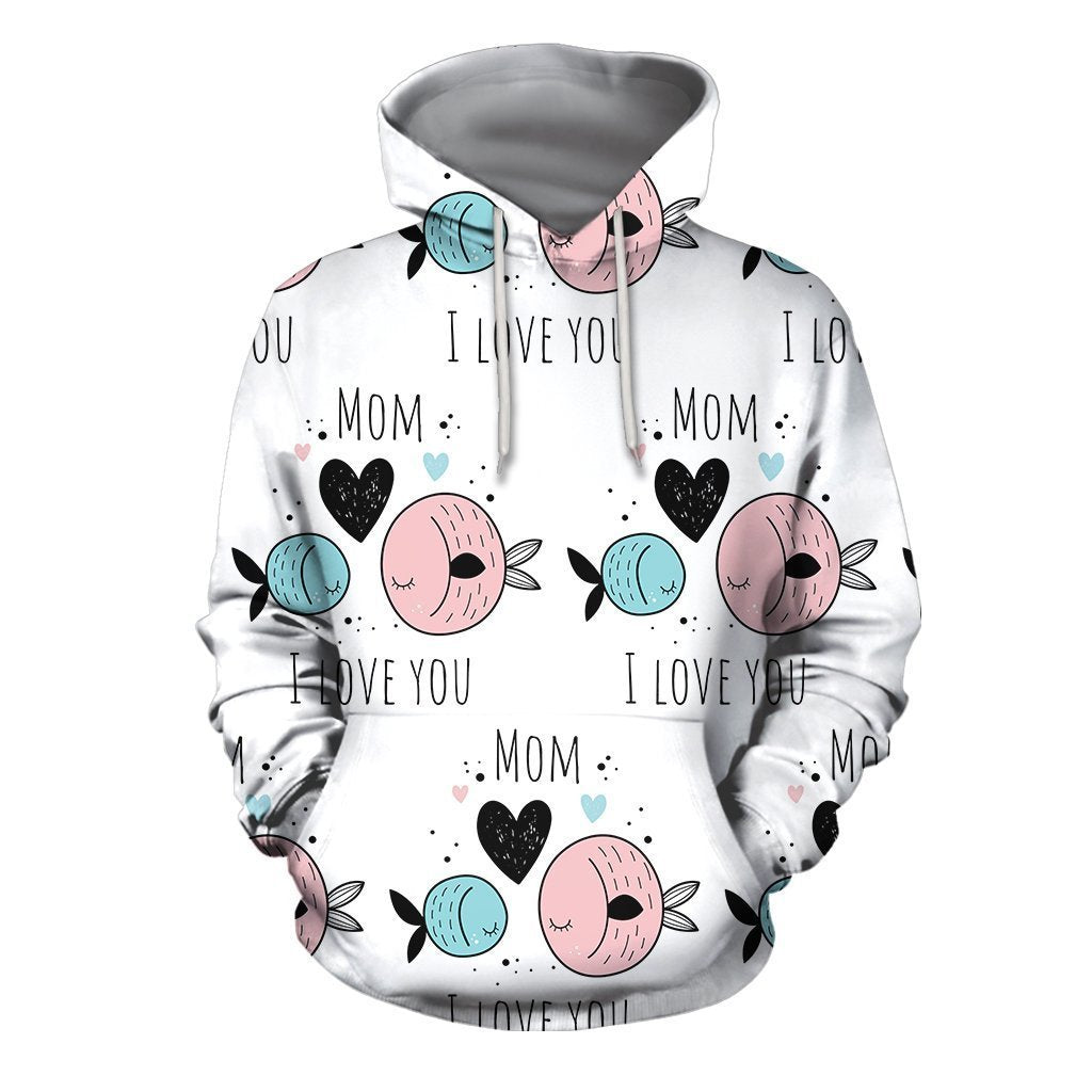 3D All Over I Love Mom Hoodie-Apparel-Khanh Arts-Hoodie-S-Vibe Cosy™
