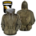 3D All Over Printed WW2 Paratroopers Uniform-Apparel-HP Arts-Hoodie-S-Vibe Cosy™