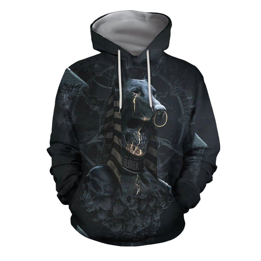 3D All Over Print Anubis and Bastet Legendary Lovers Hoodie-Apparel-Khanh Arts-Hoodie-S-Vibe Cosy™