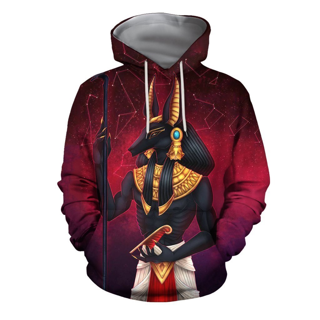 3D All Over Print Beautiful Anubis Hoodie-Apparel-Khanh Arts-Hoodie-S-Vibe Cosy™
