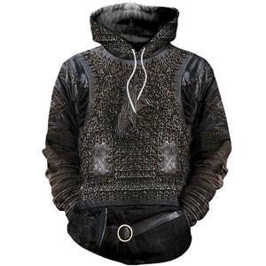 3D Printed Vikings Armor Tops-Apparel-HP Arts-Hoodie-S-Vibe Cosy™