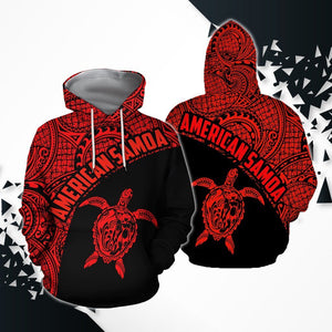 American Samoa Polynesian Hoodie - Red H9-Apparel-Phaethon-Hoodie-S-Vibe Cosy™