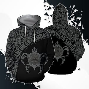 American Samoa Polynesian Hoodie - Gray H10-Apparel-Phaethon-Hoodie-S-Vibe Cosy™