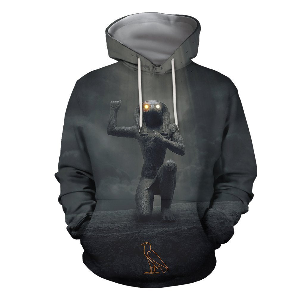 3D All Over Print Horus The Darkness Hoodie-Apparel-Khanh Arts-Hoodie-S-Vibe Cosy™