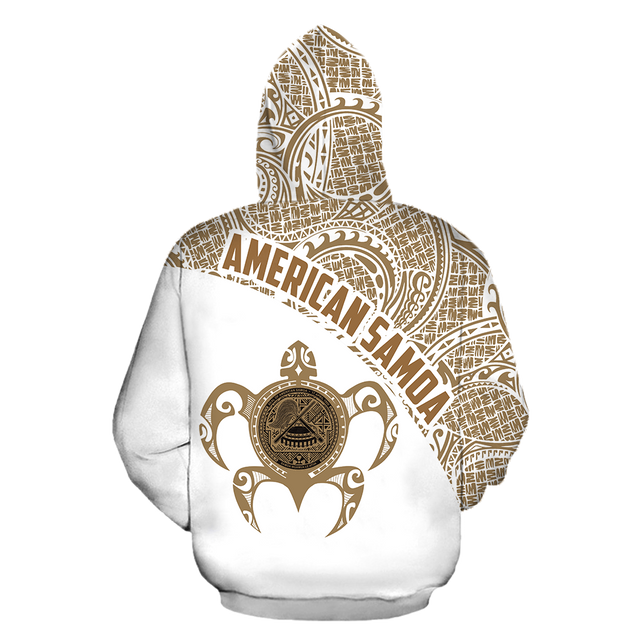 American Samoa Polynesian Hoodie - Golden & White H10-Apparel-Phaethon-Hoodie-S-Vibe Cosy™