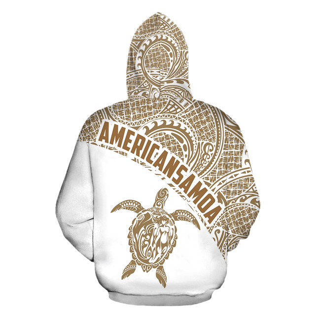 American Samoa Polynesian Hoodie - Golden & White-Apparel-Phaethon-Hoodie-S-Vibe Cosy™