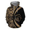 Hawaii Polynesian Tribal Hoodie - Circle Style Gold Color 2.0 - AH-ALL OVER PRINT HOODIES (P)-Phaethon-Zip-Up Hoodie-S-Vibe Cosy™