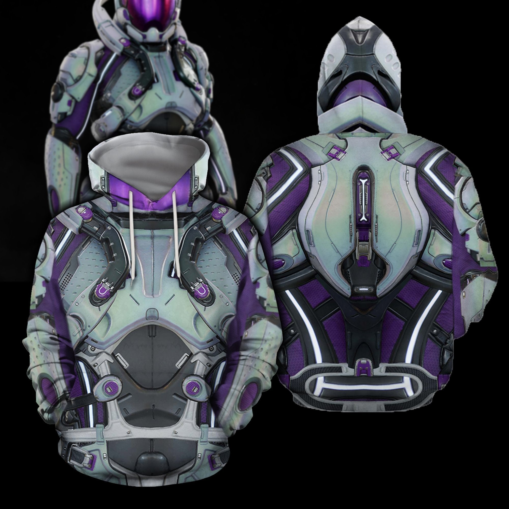 3D All Over Printed Heleus Armor Set-Apparel-HP Arts-Hoodie-S-Vibe Cosy™