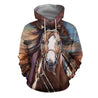 3D All Over Printed Horse Racing Shirts and Shorts-Horse-HP Arts-Hoodie-XS-Vibe Cosy™