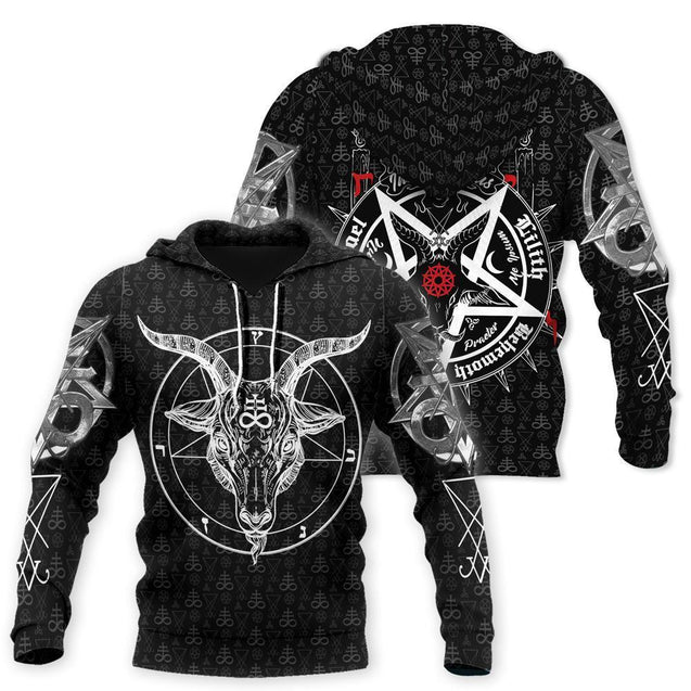 Satanic 5 Letters 3D All Over Printed Hoodie MP855CHV