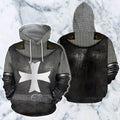 3D All Over Printed Hospitaller Knights Shirts And Shorts-Hospitaller Knights-HP Arts-Hoodie-XS-Vibe Cosy™