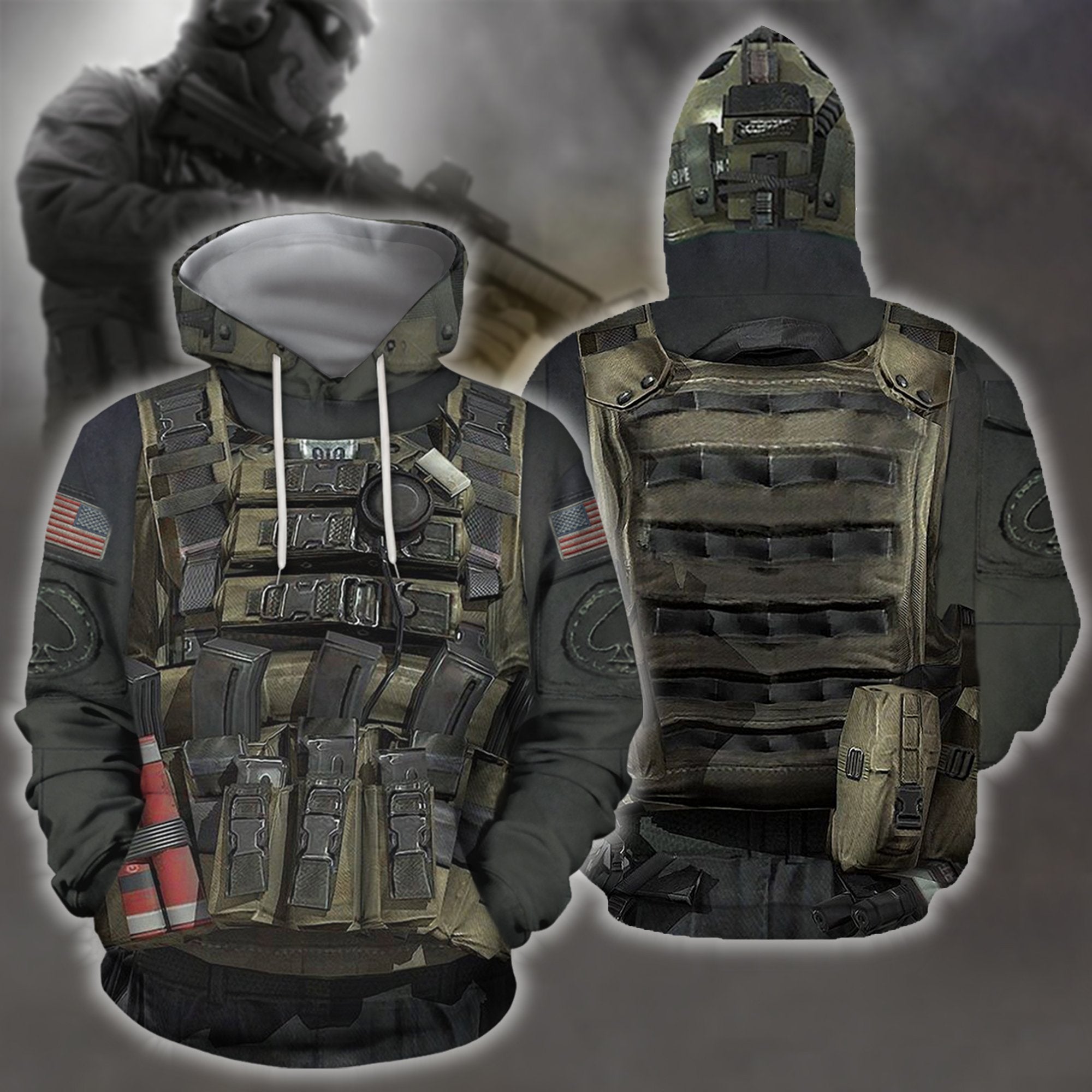 US Special Forces Suit 3D All Over Printed Shirts-Apparel-HP Arts-Hoodie-S-Vibe Cosy™