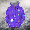 80s Purple Hoodie-Apparel-GP Art-Zipped Hoodie-S-Vibe Cosy™