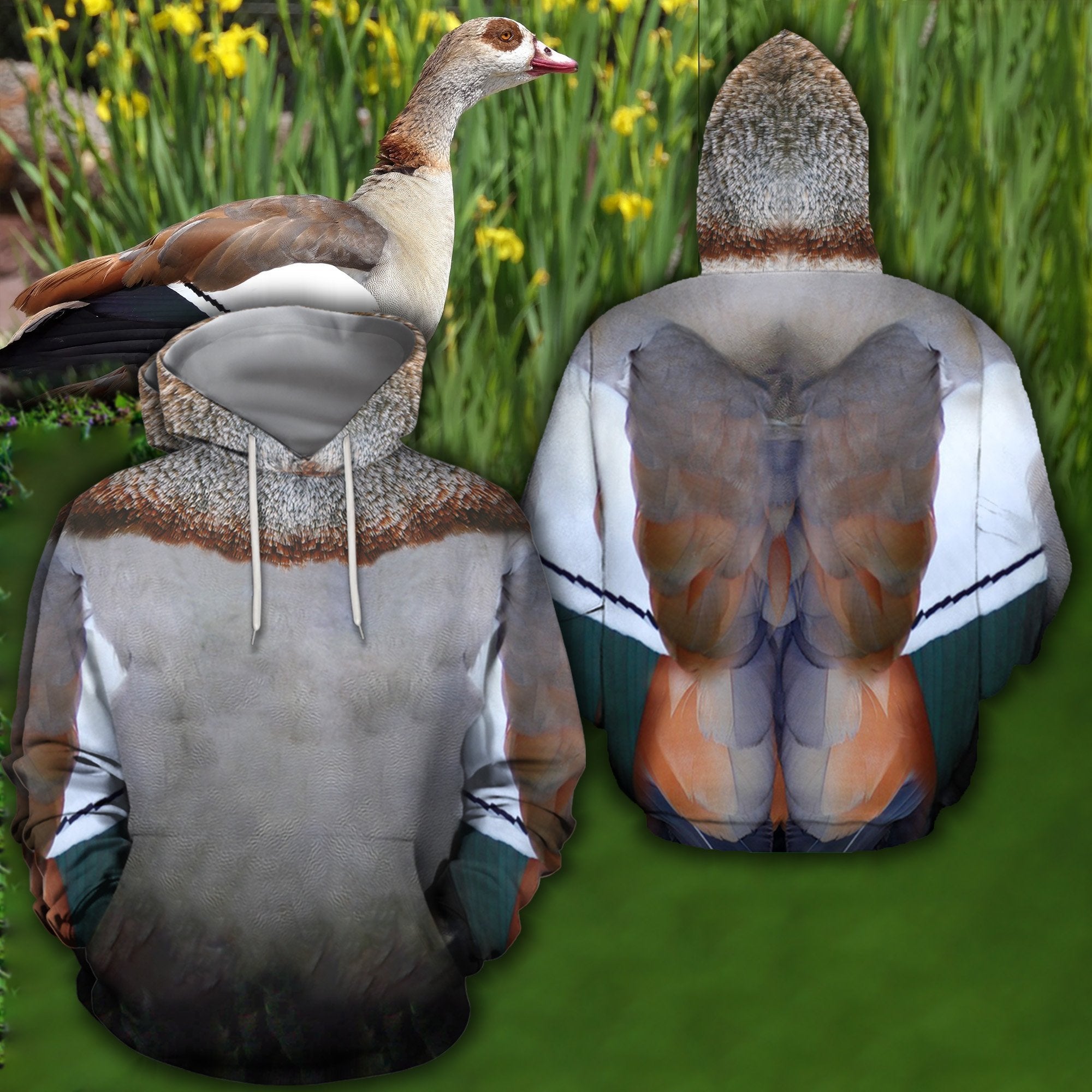 3D All Over Printed Egyptian Goose Cover-Apparel-HP Arts-Hoodie-S-Vibe Cosy™