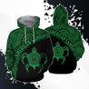 American Samoa Polynesian Hoodie - Green-Apparel-Phaethon-Hoodie-S-Vibe Cosy™