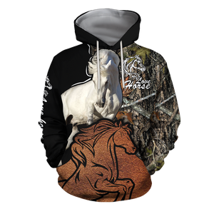 Beautiful Horse Shirt Muddy Design - Winter Set for Men and Women JJ101202-Apparel-NNK-Hoodie-S-Vibe Cosy™