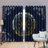 Vikings - The Helm Of Awe Thermal Grommet Window Curtains-Curtains-HP Arts-52'' x 63''-Vibe Cosy™