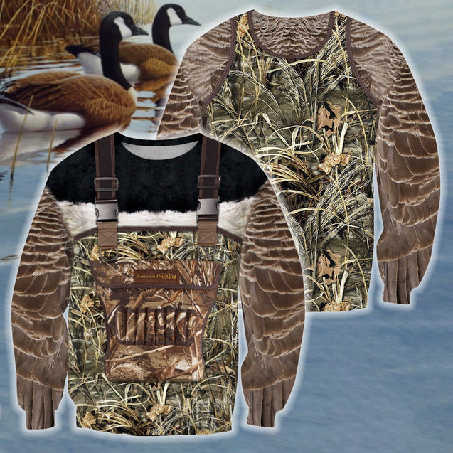 3D All Over Printed Goose Hunting Camo Outfit Cover-Apparel-HP Arts-Sweat Shirt-S-Vibe Cosy™