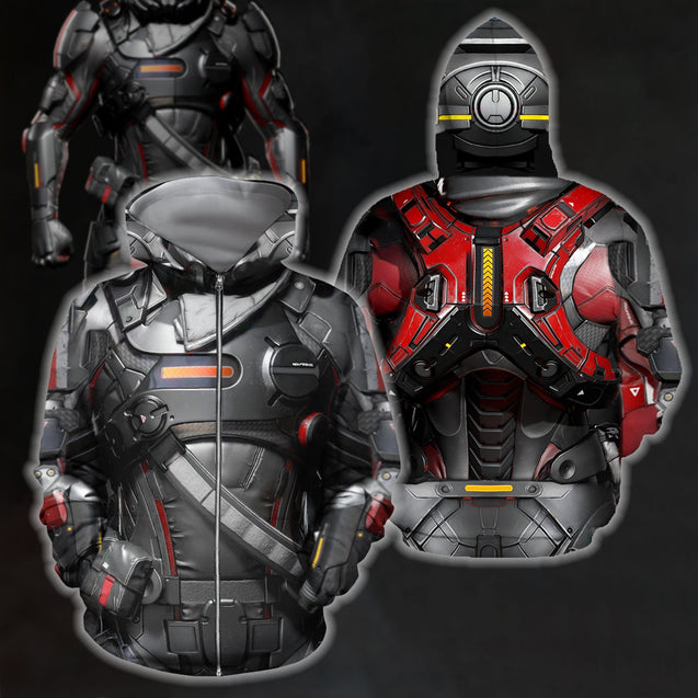 3D All Over Printed Pathfinder Armor Tops-Apparel-HP Arts-Zipped Hoodie-S-Vibe Cosy™