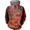 3D All Over Printed Beautiful Red Camo Hunting Hoodie-Apparel-HP Arts-Hoodie-S-Vibe Cosy™