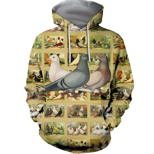 3D All Over Printed Beautiful Dove Hoodie-Apparel-HP Arts-Hoodie-S-Vibe Cosy™