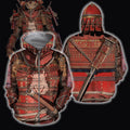 3D All Over Printed Samurai Hoodie-Apparel-HP Arts-Zipped Hoodie-S-Vibe Cosy™