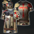 3D All Over Printed Templar Tops-Apparel-HP Arts-T-Shirt-S-Vibe Cosy™