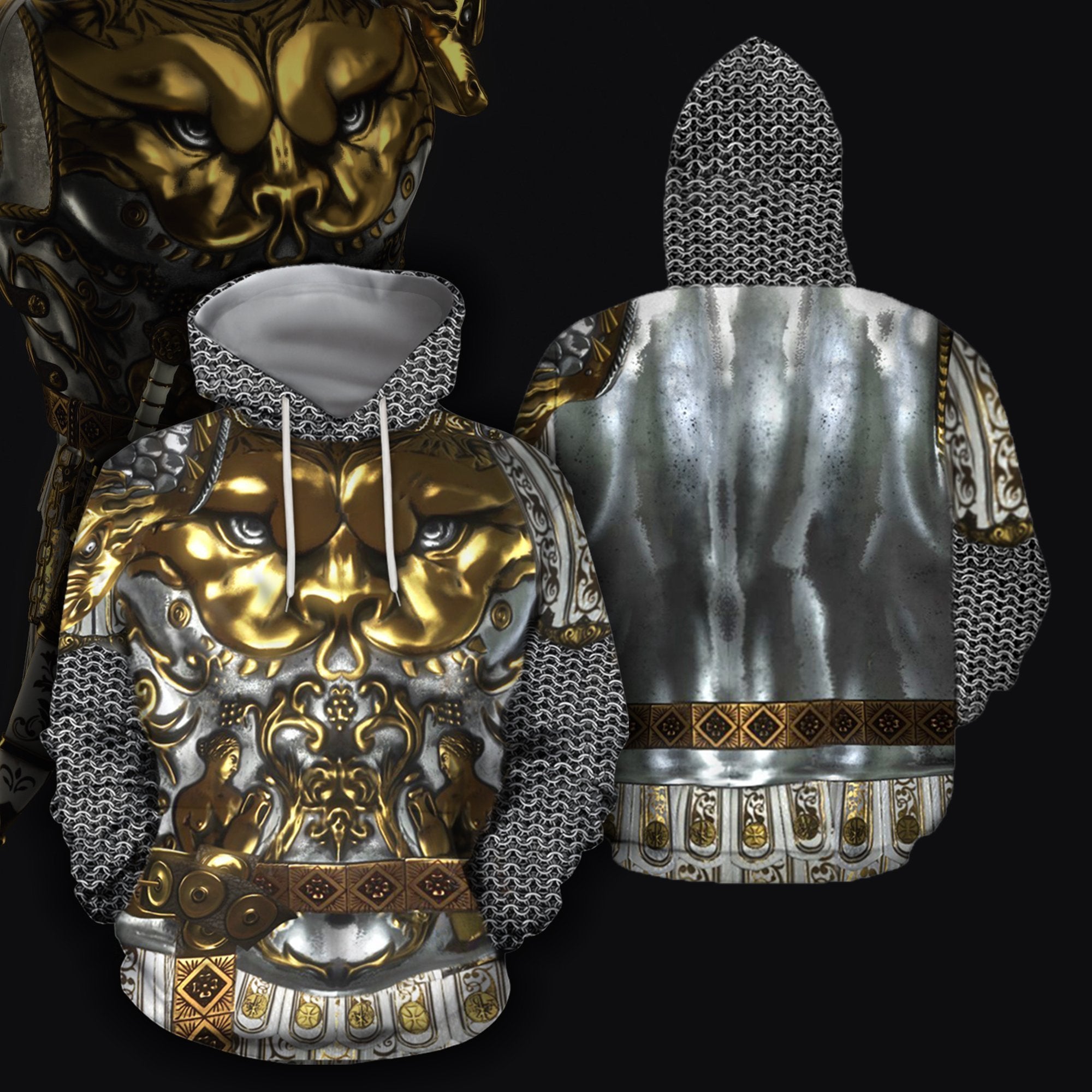 3D All Over Printed King Armor Tops-Apparel-HP Arts-Hoodie-S-Vibe Cosy™