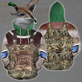 3D All Over Printed Duck Hunting Camo Outfit Cover-Apparel-HP Arts-Hoodie-S-Vibe Cosy™