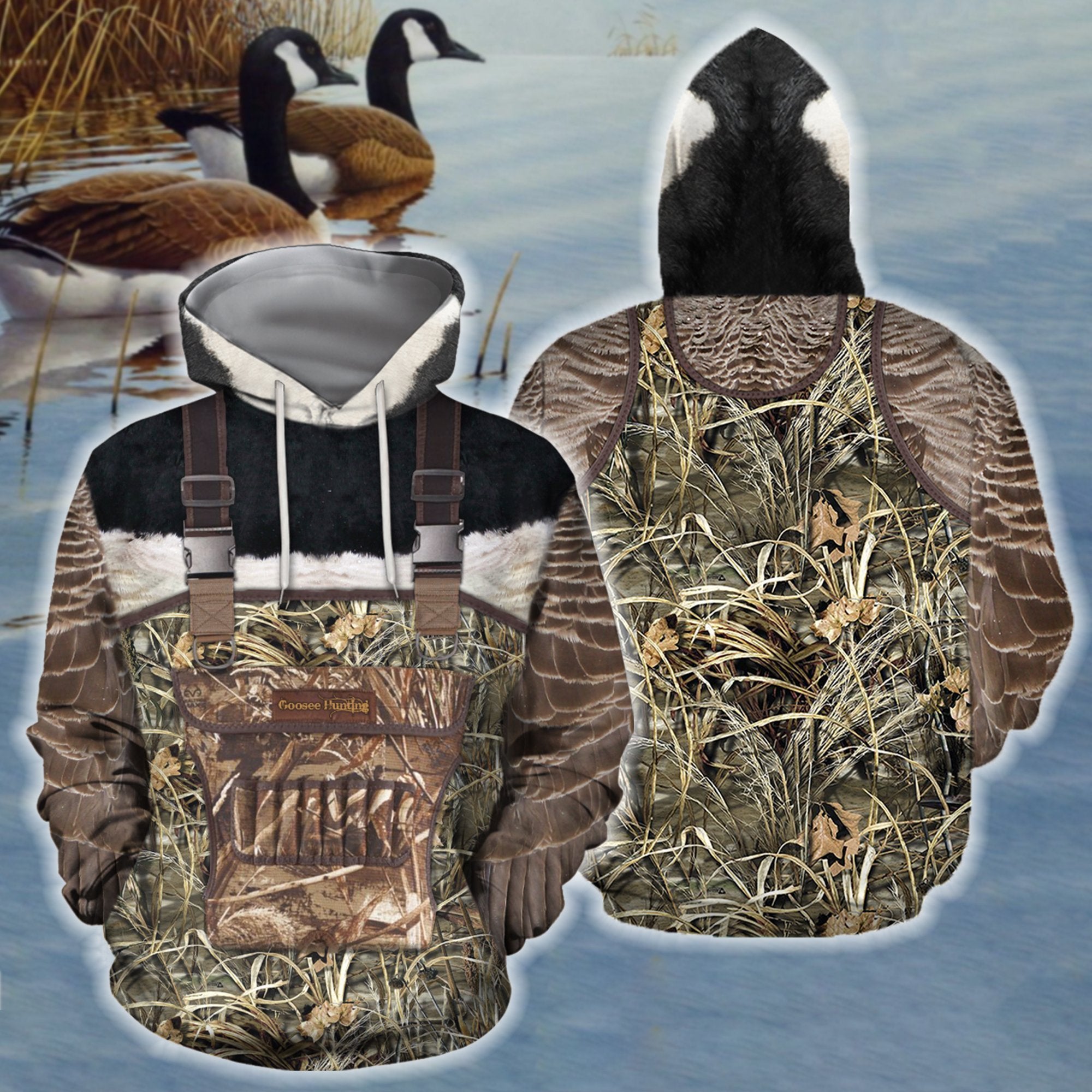 3D All Over Printed Goose Hunting Camo Outfit Cover-Apparel-HP Arts-Hoodie-S-Vibe Cosy™