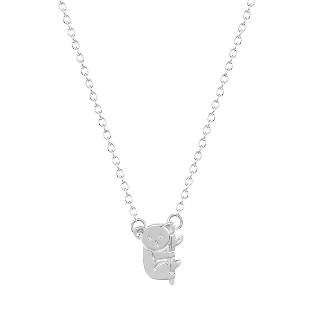 Australian Koala Bear Charm Necklace Pendant Collares Minimalist Jewelry Gift Necklace For Girls And Women TH7-ACCESSORIES-HP Arts-Silver Plated-Vibe Cosy™