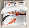 Legendary Koi Fish Band Chinese Good Fortune and Power Icon Tranquil Duvet Cover Set 23022101.CXT