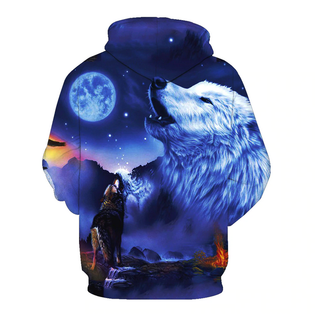 3D All Over Print Moon And wolf Hoodie-Apparel-HD09-Hoodie-S-Vibe Cosy™