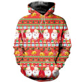 3D All Over Printed Santa Ugly Christmas Shirts and Shorts-Christmas-RoosterArt-Hoodie-XS-Vibe Cosy™