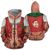 3D All Over Printed Girl Xmas With Tattoo Shirts and Shorts-Apparel-HP Arts-ZIPPED HOODIE-S-Vibe Cosy™