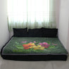 Hawaii Hibicus Quilt Blanket - AH - J4-QUILT BLANKETS-PodEz-Twin-White-100% Cotton-Vibe Cosy™