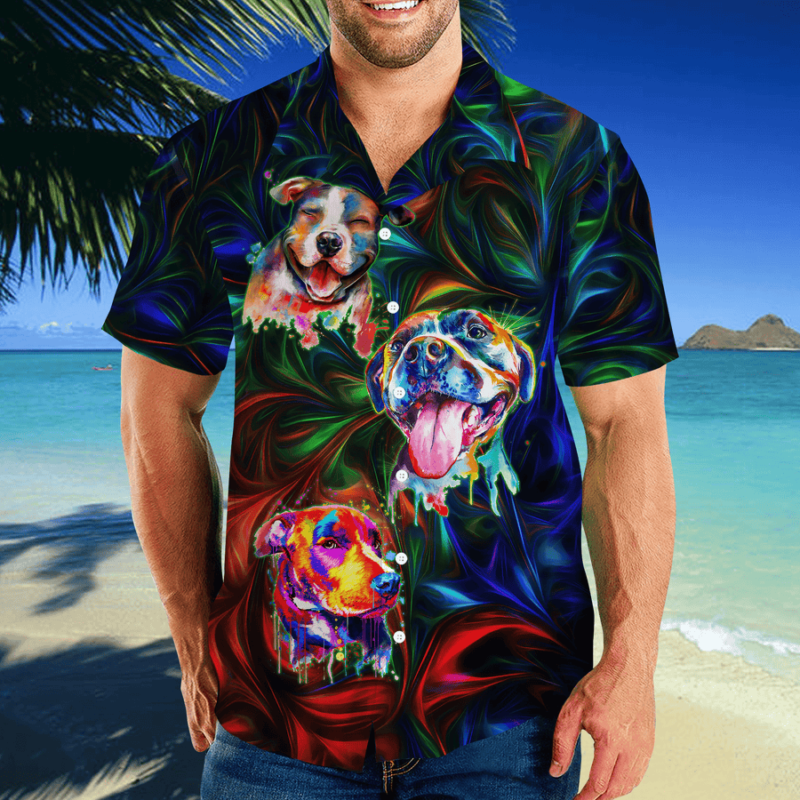 American Pit Bull Terrier Unisex Hawaii Shirts JJW13102005