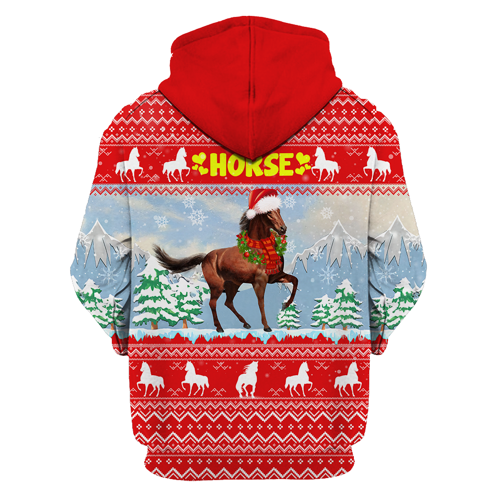 Horse Christmas 3D Shirt For Men And Women HHT16102007