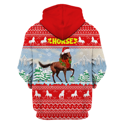 Horse Christmas 3D Shirt For Men And Women HHT16102007