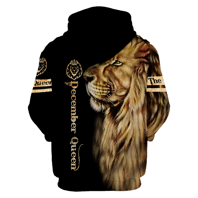 December Lion Queen 3D All Over Printed Shirt for Women