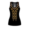 African Traditional Pattern 3D Over Printed Legging & Tank top ML