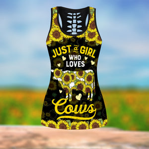 Just a Girl who loves Cows Combo Tank + Legging HHT10092028